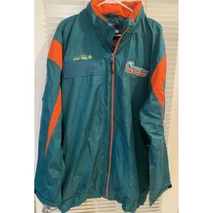 RARE Miami Dolphins NFL Football‎ Reebok System Control Winter Coat Size 2XL